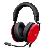 Herný headset ELEPHANT červená WHITE SHA