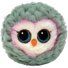 Bouncer OWL šedá sova, 8 cm TY