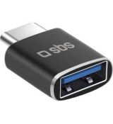 Adaptér USB-A samice/USB-C samec čierna