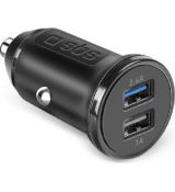 Autoadaptér Mini 2x USB-A 12W čierna SBS