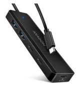 HUE‑C2C 4×USB 5Gbps TRAVEL hub AXAGON