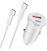 30W autonabíjačka s káb. USB-C STURDO